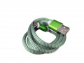 Дата-кабель USB Type-C – USB2.0, 1м, зеленый, WS020
